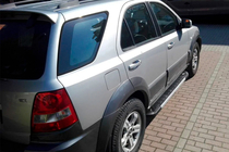 Kia Sorento I BL 2002–2009 RedLine V1 sidestrin (2 stk., aluminium) foto 2