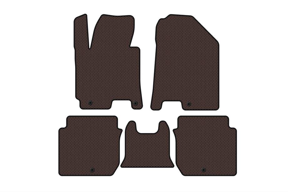 Kia Forte 2008–2024 Gummimåtter Carsuit (2016-2018, brun) Image