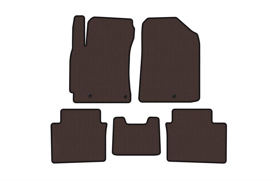 Kia Forte 2008–2024 Gummimåtter Carsuit (2018-2021, brun) Image