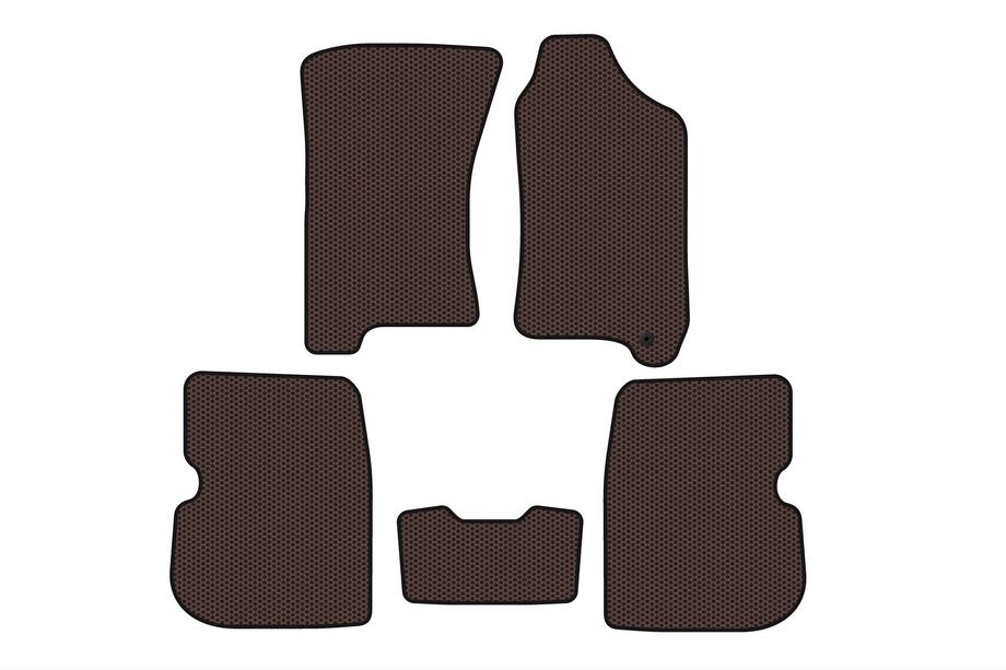 Subaru Forester 1997–2002 Gummimåtter Carsuit (højrestyret, brun) Image