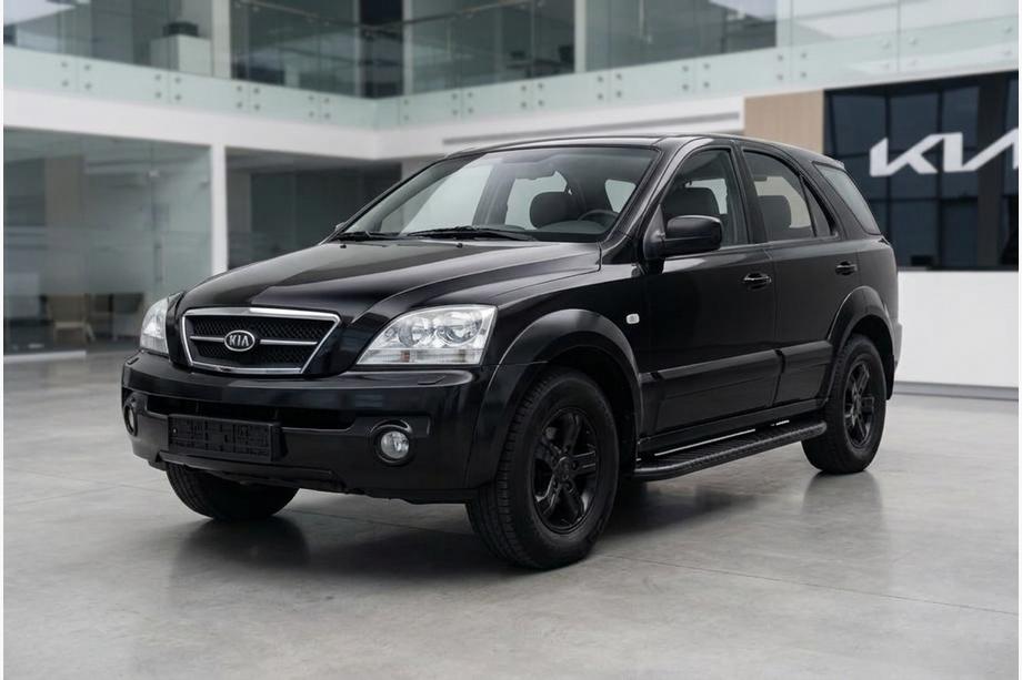 Kia Sorento I BL 2002–2009 Sidetrin Bosphorus Black (2 stk., aluminium) Image