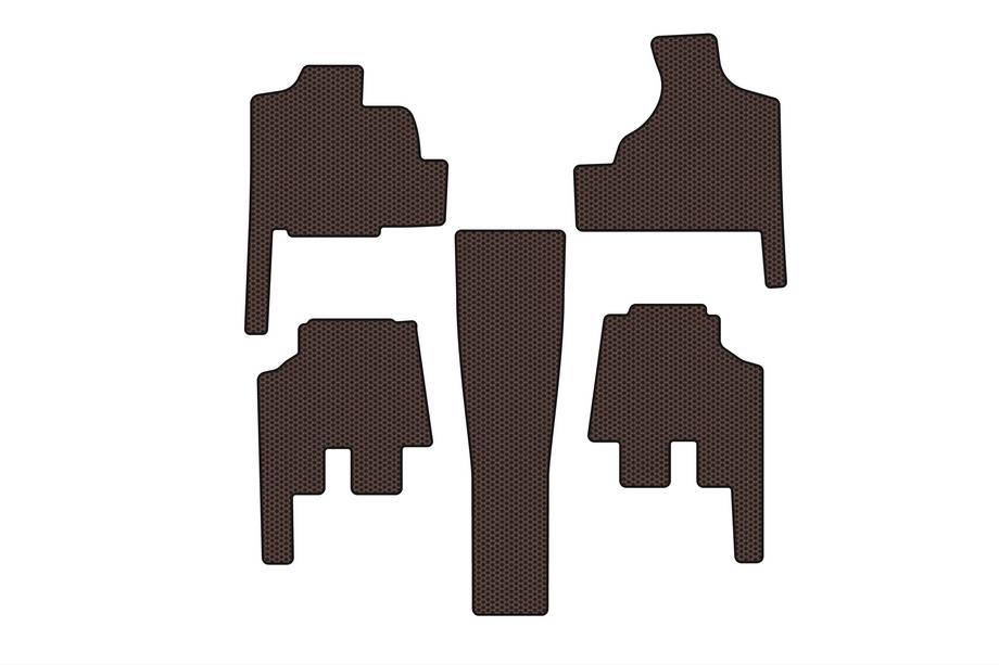 Chrysler Voyager 2001–2007 Gummimåtter Carsuit (til Grand Voyager, automatgear, brun) Image