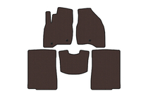 Ford Explorer 2011–2019 Gummimåtter Carsuit (2015-2017, 2 rækker, 7-personers, brun) foto 1