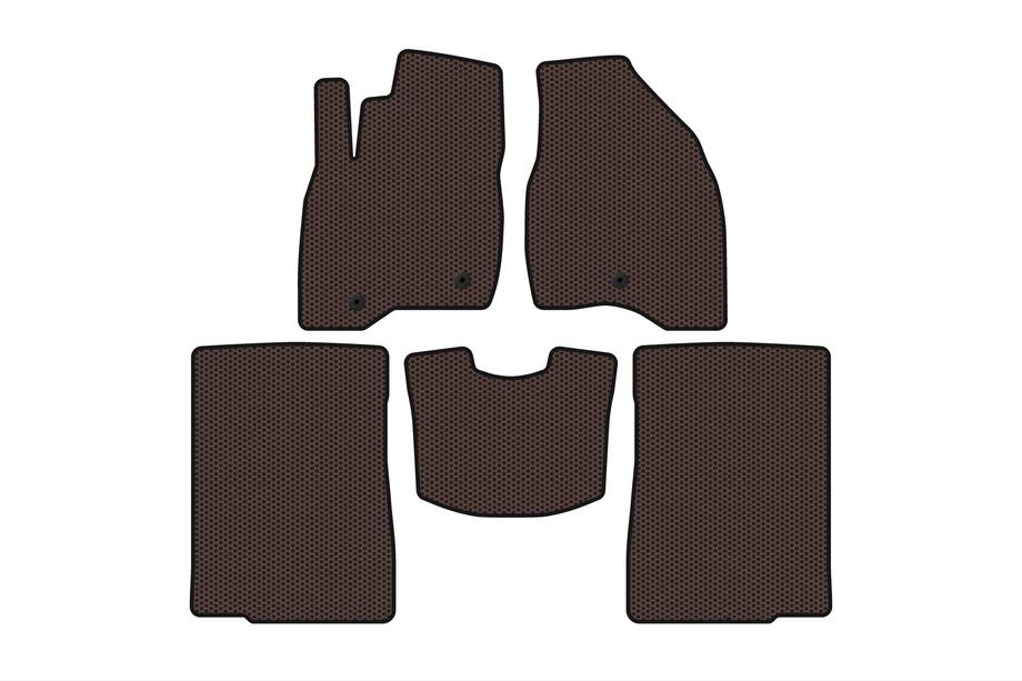 Ford Explorer 2011–2019 Gummimåtter Carsuit (2015-2017, 2 rækker, 7-personers, brun) Image