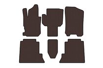 Honda FR-V 2004–2009 Gummimåtter Carsuit (Brun) foto 1