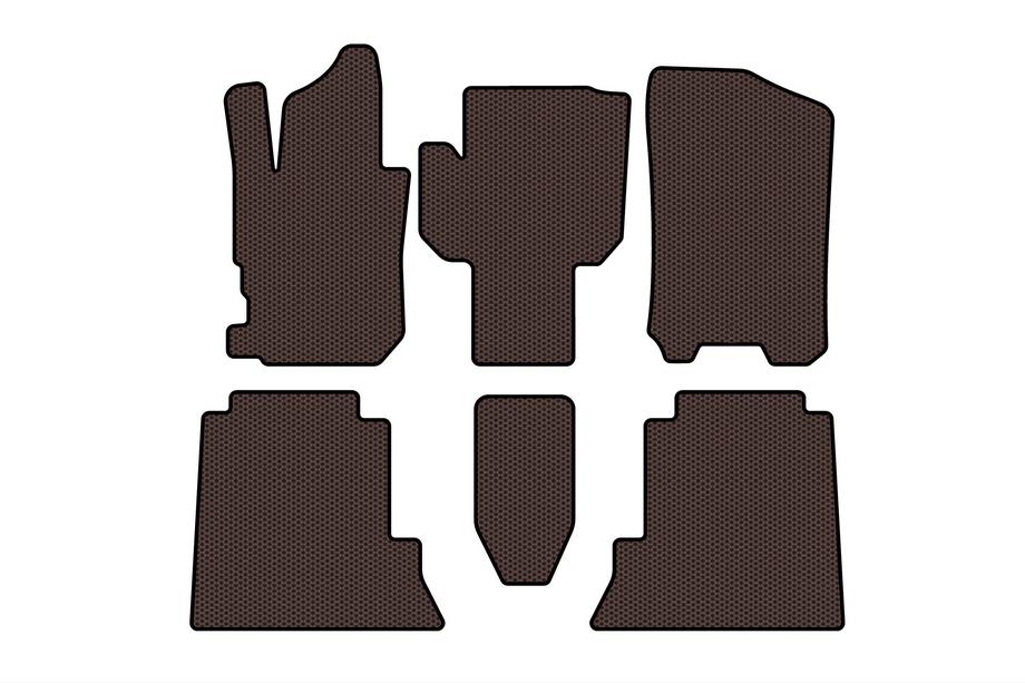 Honda FR-V 2004–2009 Gummimåtter Carsuit (Brun) Image