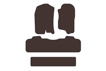 Chevrolet Tahoe 2007–2014 Gummimåtter Carsuit (3 rækker, 2007-2014, brun) foto 1
