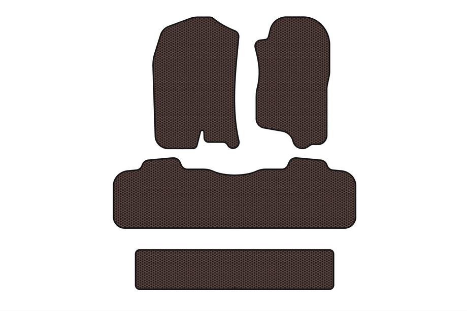 Chevrolet Tahoe 2007–2014 Gummimåtter Carsuit (3 rækker, 2007-2014, brun) Image