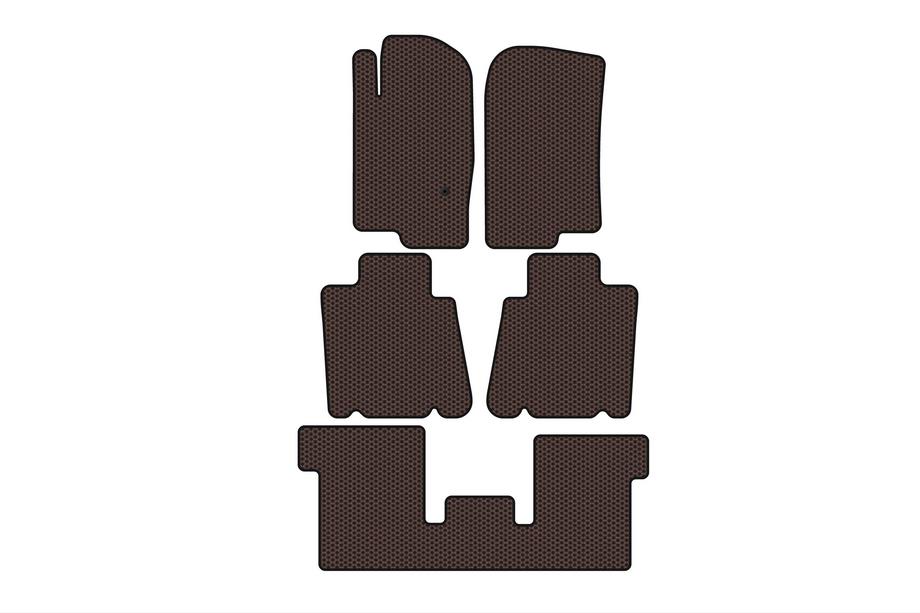 Ford Explorer 2001–2005 Carsuit gummimåtter til kabinen (3 rækker, brun) Image