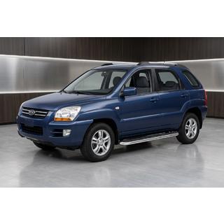 Maydos V1 sidetrin (2 stk., aluminium ↗ rustfrit stål) Kia Sportage 2004–2010 foto 1