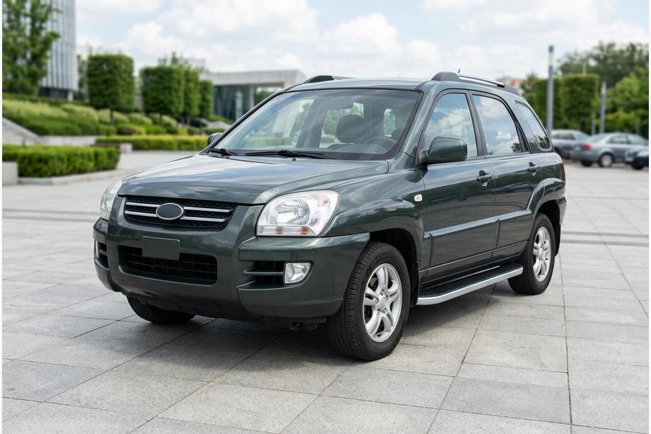 Kia Sportage 2004–2010 Sidetrin Tayga Grey (2 stk., aluminium) Image