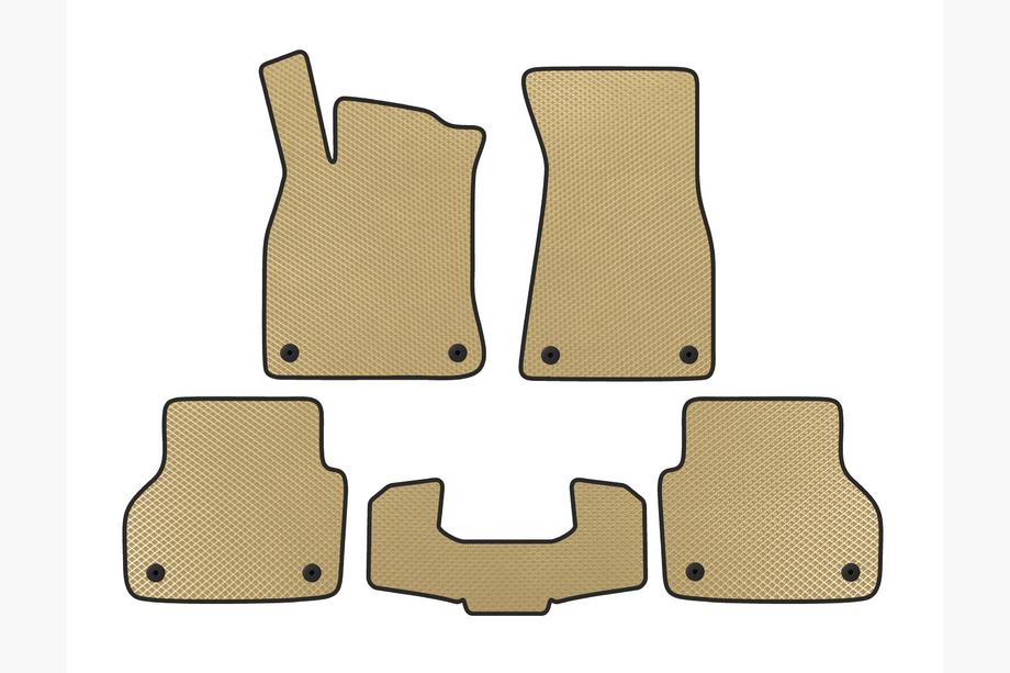 Audi A6 C8 2018–2025 EVA V1 gulvmåtter (Beige) Image