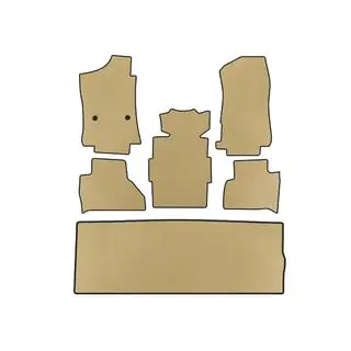 EVA-bilmåtter (3 rækker, beige)