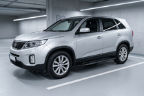 Kia Sorento II XM 2009–2014 RedLine Black side trinbrætter (2 stk., aluminium) foto 1