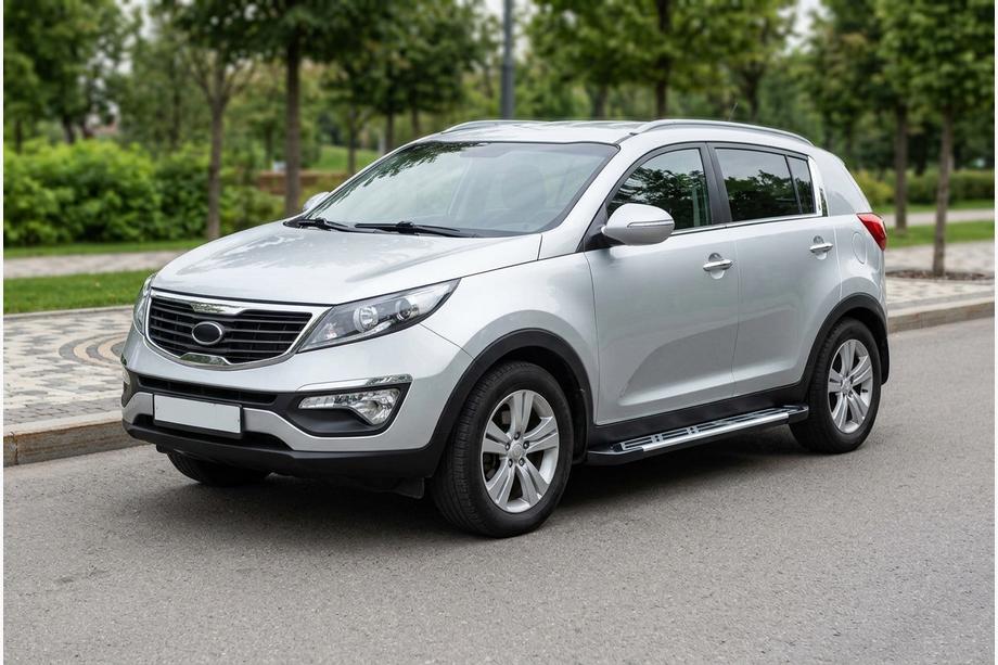 Kia Sportage 2010–2015 Sunrise sidetrin (2 stk., aluminium) Image