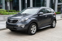 Kia Sportage 2010–2015 Sidetrin Line (2 stk., aluminium) foto 1