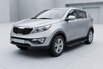 Kia Sportage 2010–2015 Sidetrin Bosphorus Black (2 stk., aluminium) foto 1