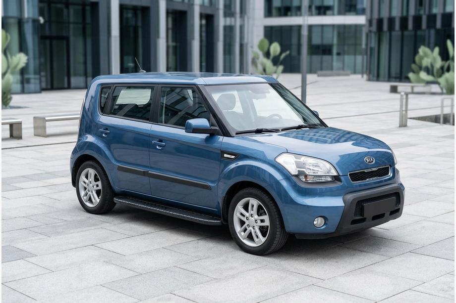 Kia Soul I 2008–2013 Sidetrin Bosphorus Black (2 stk., aluminium) Image