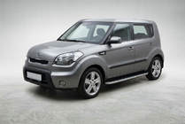Kia Soul I 2008–2013 Sidetrin Tayga Grey (2 stk., aluminium) foto 1