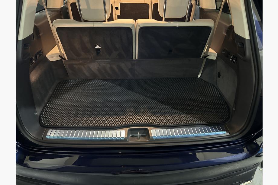 Mercedes GLS X167 2019– EVA bagagerumsmåtte (3 rækker, sort) Image