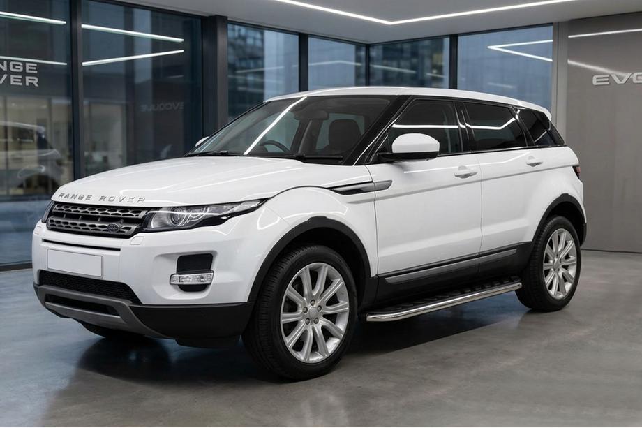 Range Rover Evoque 2012–2018 Maydos V1 sidetrin (2 stk., aluminium ↗ rustfrit stål) Image