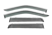 Land Rover Freelander II 2006–2014 Vindafvisere med kromliste Niken Luxury (4 stk) foto 1