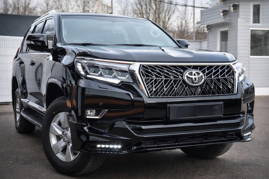 Toyota Land Cruiser Prado 150 2009–2023 Frontlæbe til forreste kofanger TRD (2017-) Sort farve Image