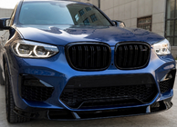 BMW X3 G01 2018– Forreste frontlip spoiler 3D (til F97 2018-2022, sort højglans) foto 1