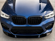 BMW X3 G01 2018– Forreste frontlip spoiler 3D (til F97 2018-2022, sort højglans) foto 2