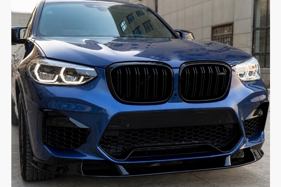BMW X3 G01 2018– Forreste frontlip spoiler 3D (til F97 2018-2022, sort højglans) Image