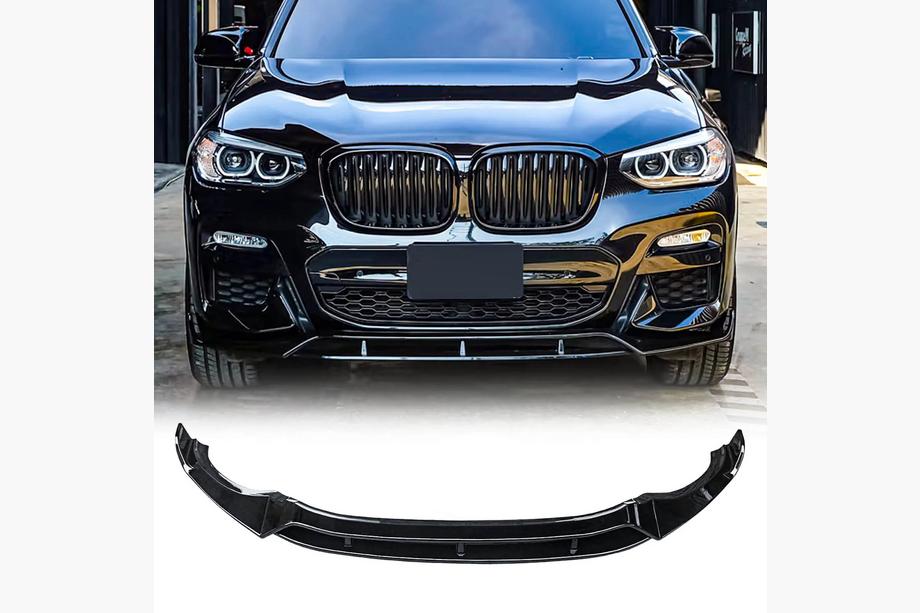 BMW X3 G01 2018– Front 3D lipspoiler (til M-Sport 2018-2022, blank sort) Foto 8