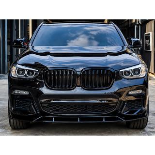 Front 3D lipspoiler (til M-Sport 2018-2022, blank sort) foto 1