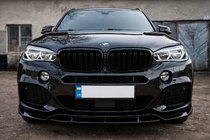 BMW X5 F15 2013–2018 Front bumperlip Lip Black Warrior (til M-Sport) foto 1
