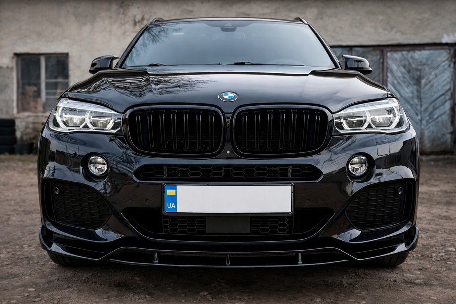 BMW X6 F16 2014–2019 Front bumperlip Lip Black Warrior (til M-Sport) Image
