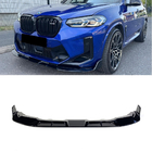 BMW X4 G02 2018– Frontlæbe spoiler (til F98 2022-2024, blank sort) foto 8