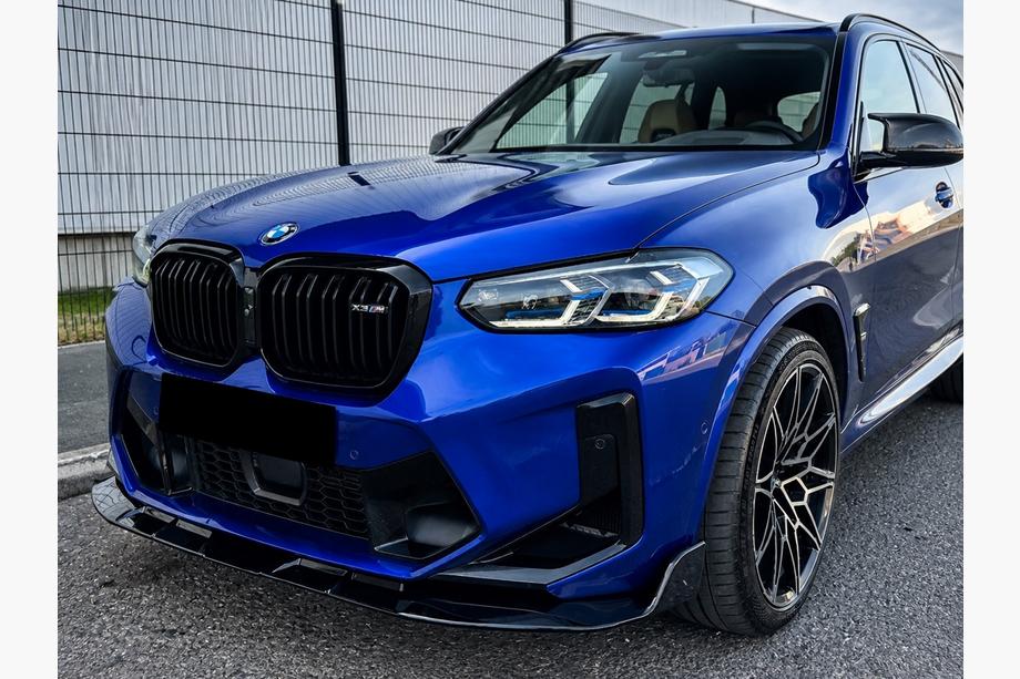 BMW X4 G02 2018– Frontlæbe spoiler (til F98 2022-2024, blank sort) Image