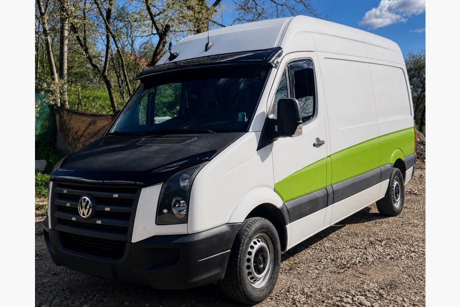 Volkswagen Crafter 2006–2016 Forrudevisir V-4 (sort højglans, 5 mm) Foto 2