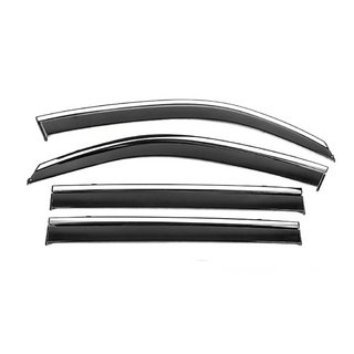 Vindafvisere med kromliste Niken Luxury (4 stk) Toyota Land Cruiser 200 2007–2021 foto 2