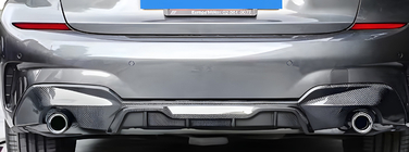 BMW 3-serie G20/G21 2018– Bagkofanger-diffuser (til M-Sport 2018-2022, til runde udstødningsender, ABS) foto 2