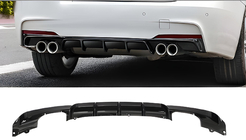 BMW 3-serie F30/F31 2012–2019 Bagkofangerdiffuser til dobbeltsidet dobbeltudstødning (til M-Sport, ABS) foto 1