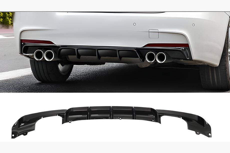 BMW 3-serie F30/F31 2012–2019 Bagkofangerdiffuser til dobbeltsidet dobbeltudstødning (til M-Sport, ABS) Image