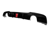 BMW 3-serie E90/E91 2005–2011 Bagkofanger-diffuser til dobbelt enkelt udstødning med LED (til M-Sport, ABS) foto 2
