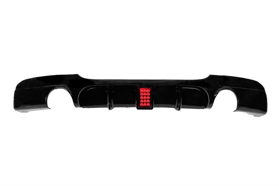 BMW 3-serie E90/E91 2005–2011 Bagkofanger-diffuser til dobbelt enkelt udstødning med LED (til M-Sport, ABS) Image