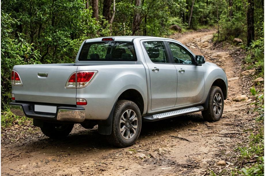 Mazda BT-50 2012– Sidetrin X5-type (2 stk., i aluminium) Image
