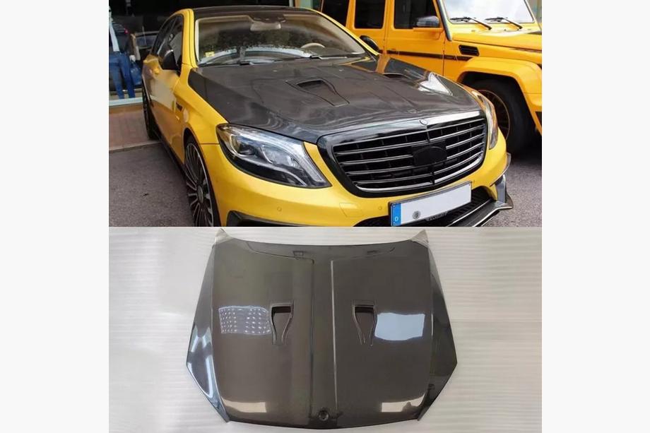 Mercedes S-klasse W222 2013–2022 Motorhjelm (carbon) Image