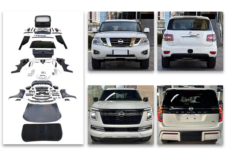 Nissan Patrol Y62 2010–2024 Facelift-sæt til Patrol Y63 2025 Foto 2