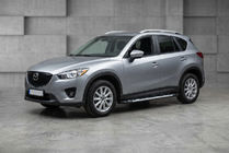 Mazda CX-5 2012–2017 Sunrise sidetrin (2 stk., aluminium) foto 1