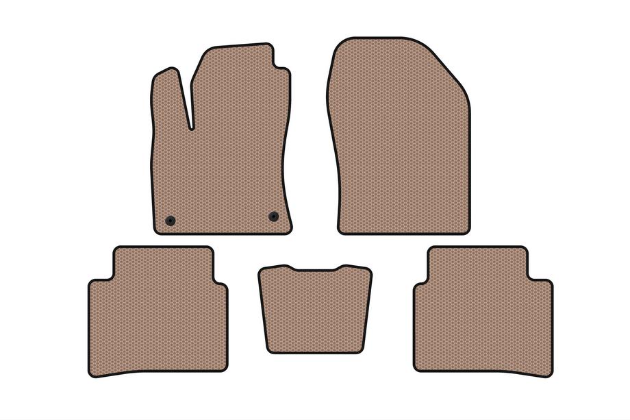 Toyota Prius 2015–2022 Gummimåtter Carsuit (LB, beige) Foto 1