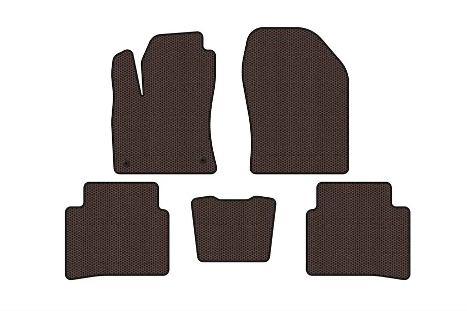 Toyota Prius 2015–2022 Gummimåtter Carsuit (LB, brun) Image