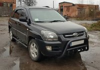 Kia Sportage 2004–2010 Kængurubøjle WT003 Black (rustfrit stål) foto 3